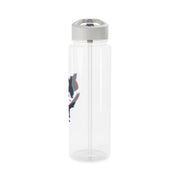 Blue Blur - White Helmet DJ Clear Water Bottle 9