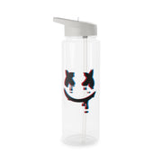 Blue Blur - White Helmet DJ Clear Water Bottle 6