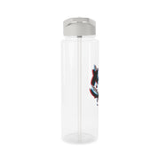 Blue Blur - White Helmet DJ Clear Water Bottle 8