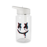 Blue Blur - White Helmet DJ Clear Water Bottle 1