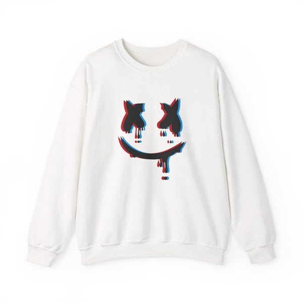 Blue Blur - White Helmet DJ Sweatshirt White Front