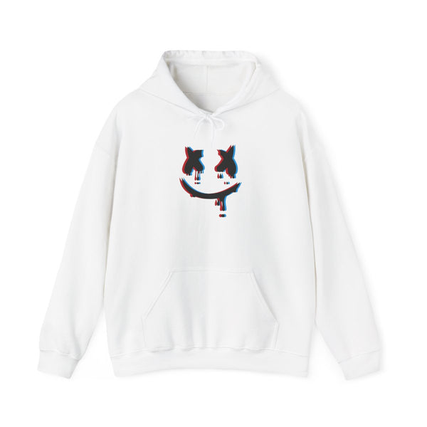Blue Blur - White Helmet DJ Hoodie White Front
