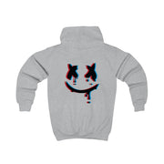 Blue Blur - White Helmet DJ Kids Hoodie 4