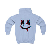 Blue Blur - White Helmet DJ Kids Hoodie 6