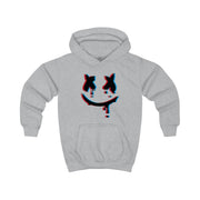 Blue Blur - White Helmet DJ Kids Hoodie 3