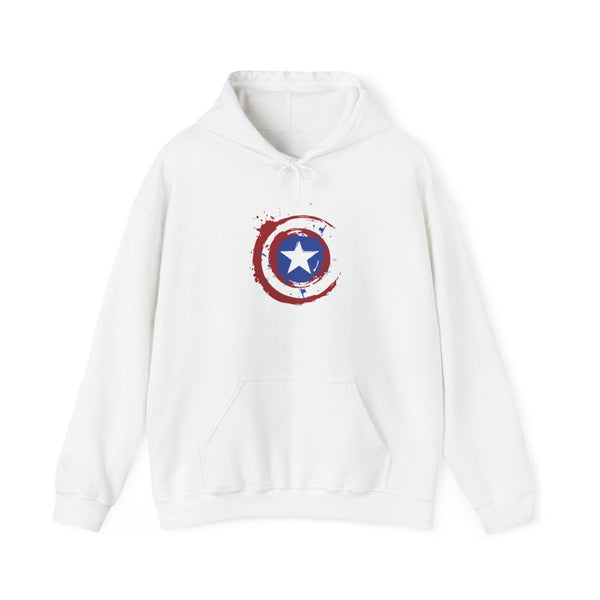 The Shield Hoodie White Front