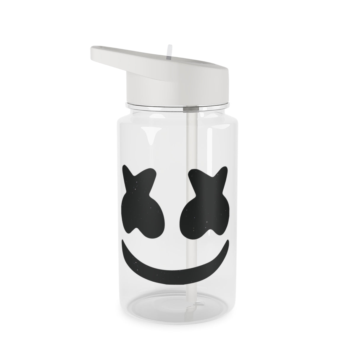 Black And White Helmet In Space  Clear Water Bottle