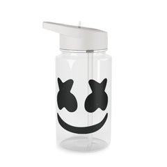 Black And White Helmet In Space  Clear Water Bottle