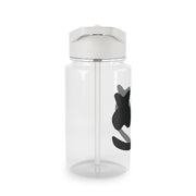 Black And White Helmet In Space  Clear Water Bottle 3