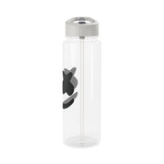 Black And White Helmet In Space  Clear Water Bottle 9