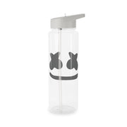 Black And White Helmet In Space  Clear Water Bottle 7