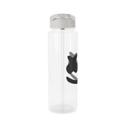 Black And White Helmet In Space  Clear Water Bottle 8