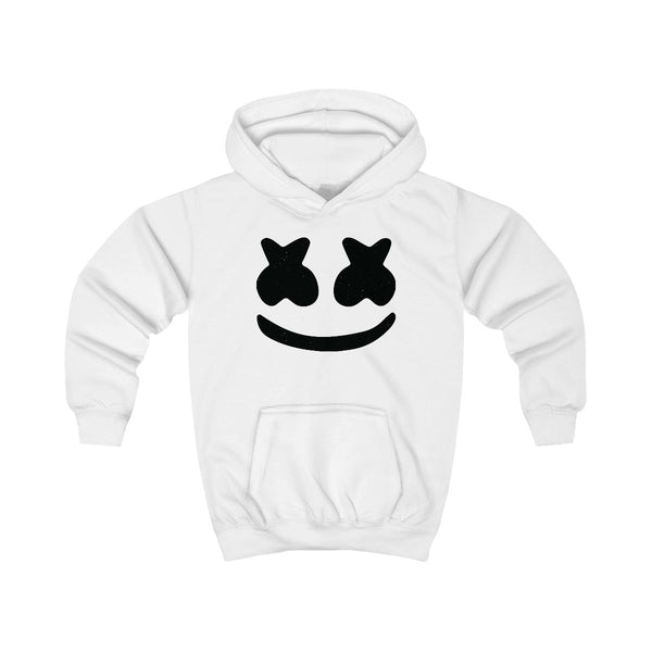Black And White Helmet In Space  Kids Hoodie White Front