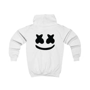 Black And White Helmet In Space  Kids Hoodie 2