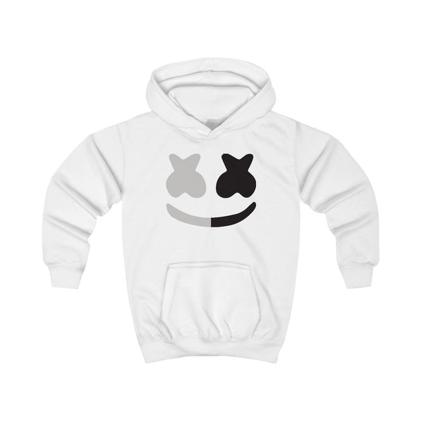 Dual Sides Helmet DJ  Kids Hoodie White Front
