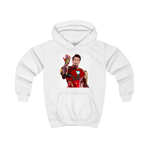 Iron Man Kids Hoodie White Front