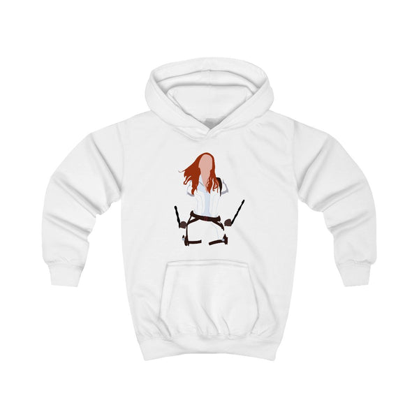 Black Widow Kids Hoodie White Front