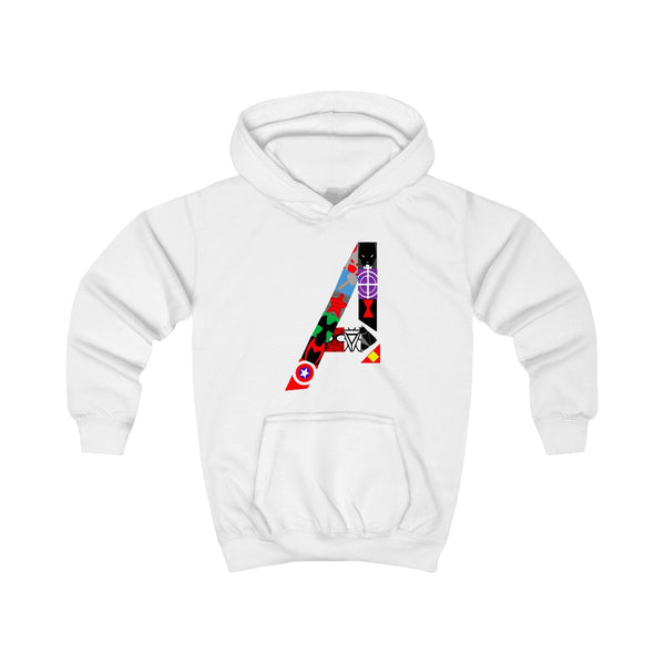 Avengers Logo - Marvel Kids Hoodie White Front