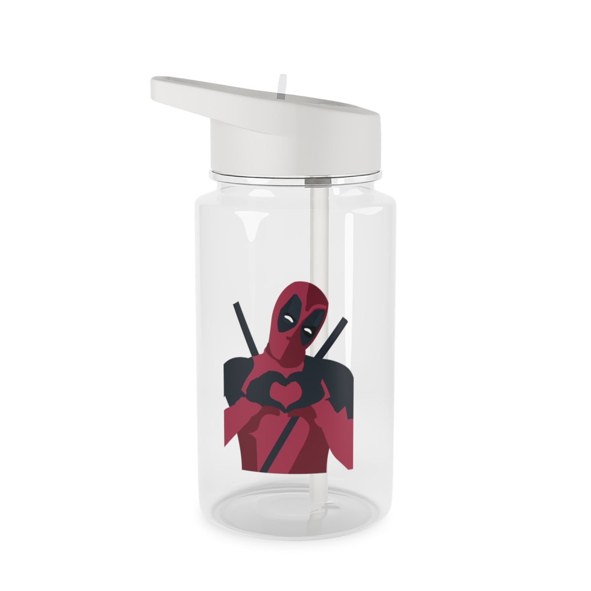 DP heart Clear Water Bottle