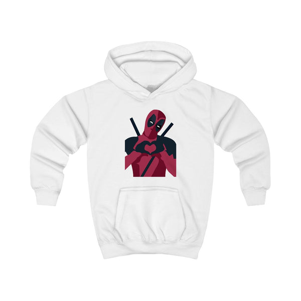 DP heart Kids Hoodie White Front
