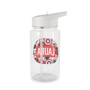 Collage - Personalised Superhero Comic Clear Water Bottle 2