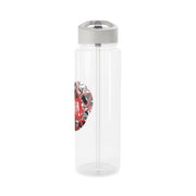Collage - Personalised Superhero Comic Clear Water Bottle 9