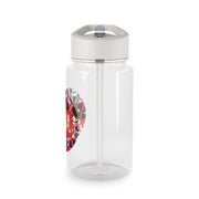 Collage - Personalised Superhero Comic Clear Water Bottle 4