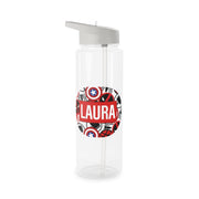 Collage - Personalised Superhero Comic Clear Water Bottle 6