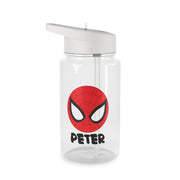 SpiderMan - Personalised Superhero Comic Clear Water Bottle 1