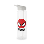 SpiderMan - Personalised Superhero Comic Clear Water Bottle 6