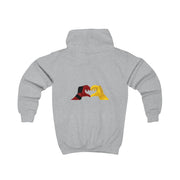Red And Yellow Heroes Love Heart Kids Hoodie 4
