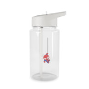 Blue Hanging Spider Hero Clear Water Bottle 2