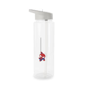 Blue Hanging Spider Hero Clear Water Bottle 6