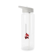 Gray Hanging Spider Hero Clear Water Bottle 6