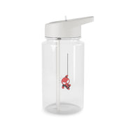 Gray Hanging Spider Hero Clear Water Bottle 2