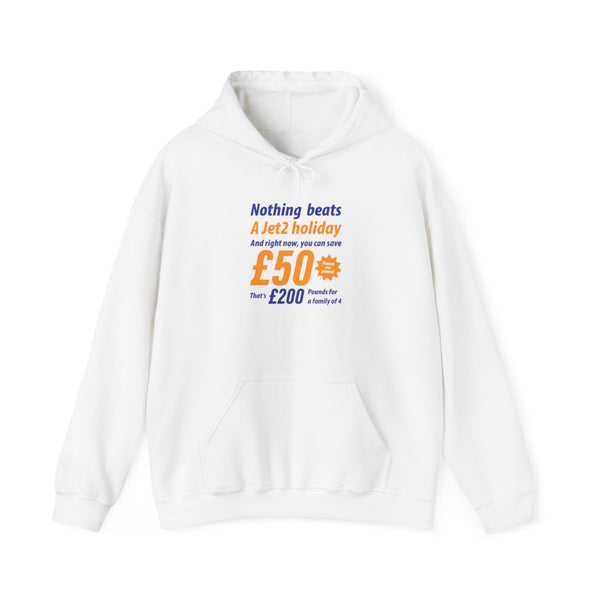 Nothing Beats A Jet Holiday Hoodie White Front