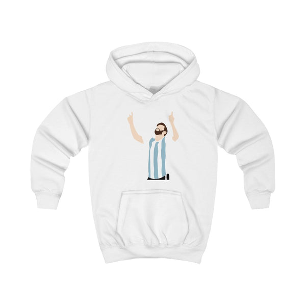Argentina - Messi Kids Hoodie White Front