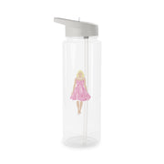 Pink Dress - Margot Clear Water Bottle 6