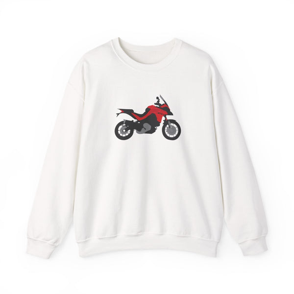 Red Motorbike - Motorbike Sweatshirt White Front