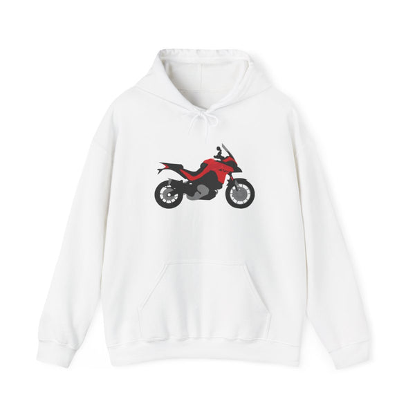 Red Motorbike - Motorbike Hoodie White Front