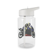 Purple Motorbike - Motorbike Clear Water Bottle 2