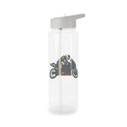 Purple Motorbike - Motorbike Clear Water Bottle 7