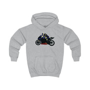 Purple Motorbike - Motorbike Kids Hoodie 3