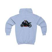 Purple Motorbike - Motorbike Kids Hoodie 6