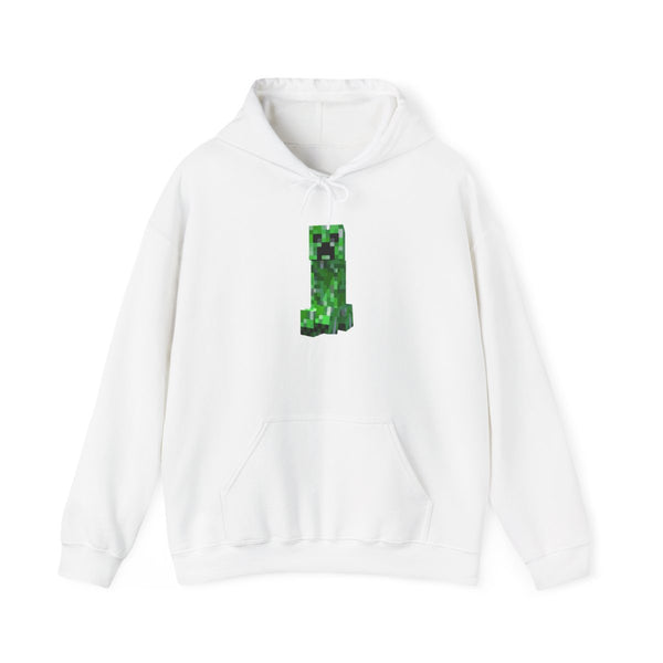 Mining Creeper Hoodie White Front