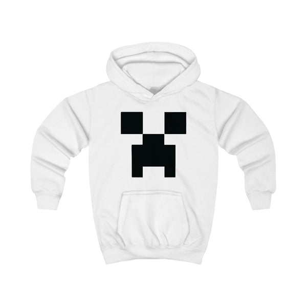 Creeper Face - Mining Kids Hoodie White Front