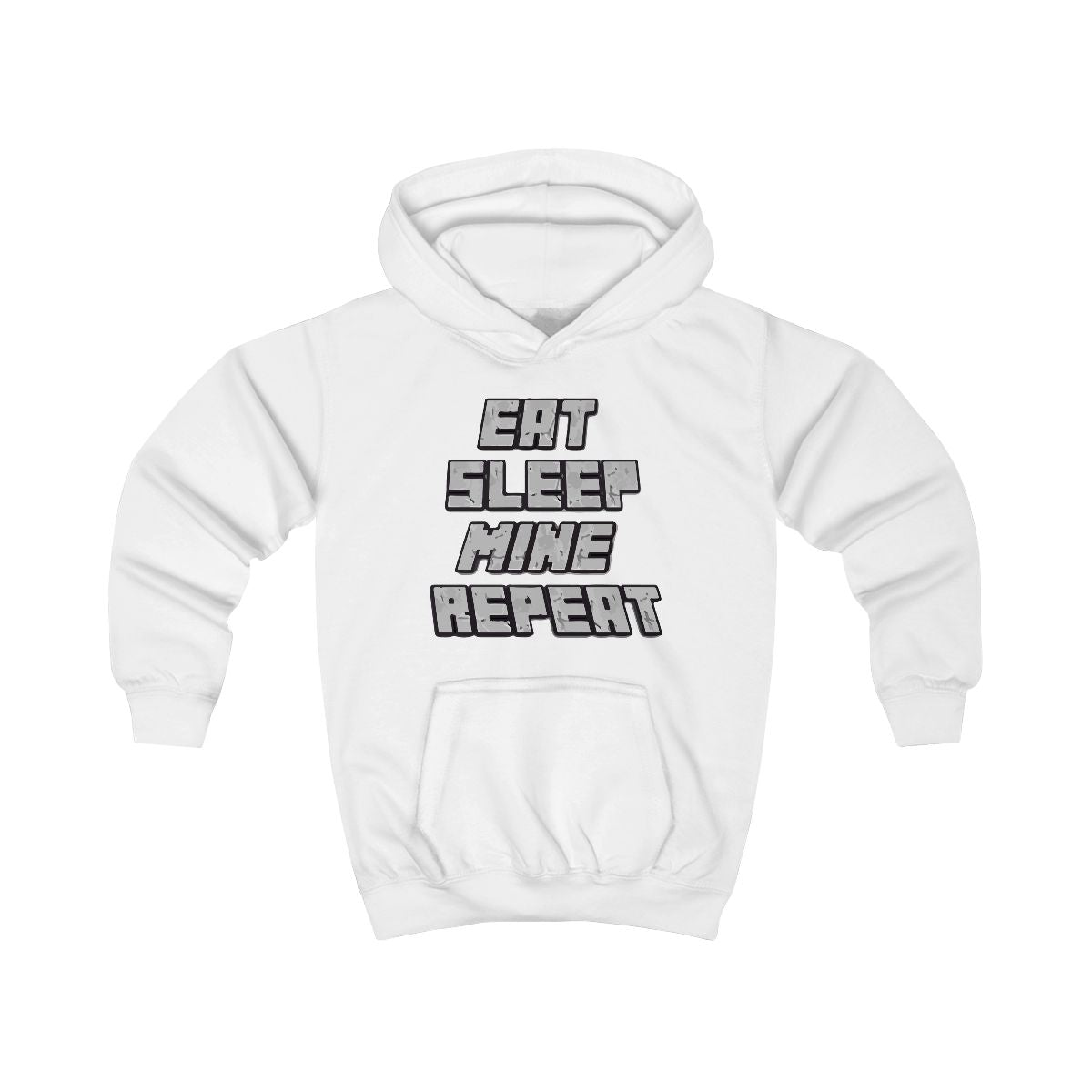 Eat Sleep Mine Repeat Kids Hoodie