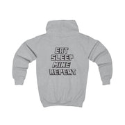 Eat Sleep Mine Repeat Kids Hoodie 4