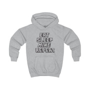 Eat Sleep Mine Repeat Kids Hoodie 3