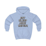 Eat Sleep Mine Repeat Kids Hoodie 5
